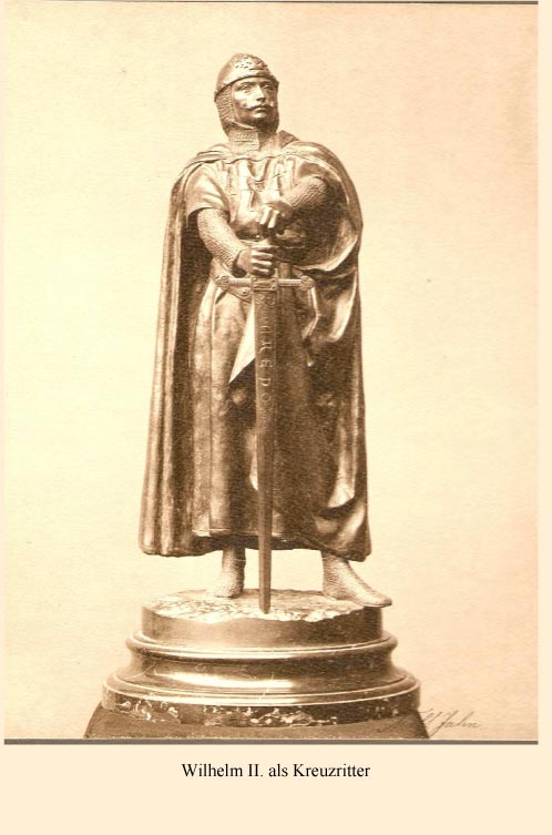 Statuette Kaiser Wilhelm II. als Kreuzritter