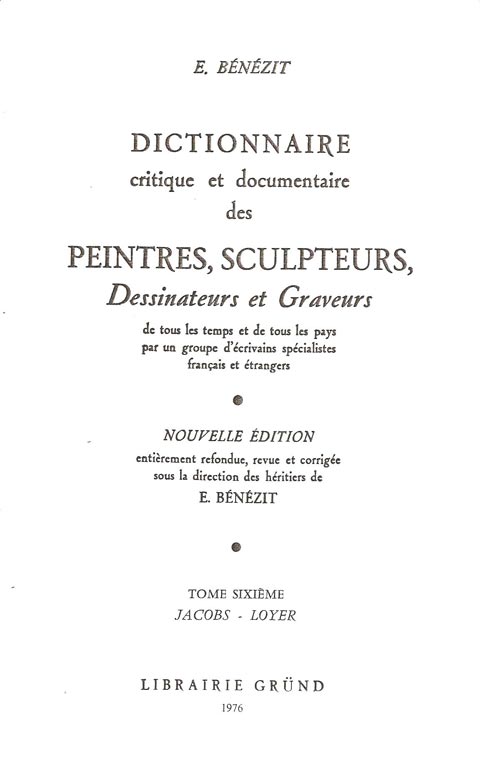 Benezit Dictionnaire-1