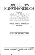 Dresslers Kunsthandbuch 1921
